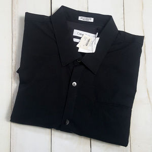 Black Calvin Klein Slim Fit Large Dress Shirt
